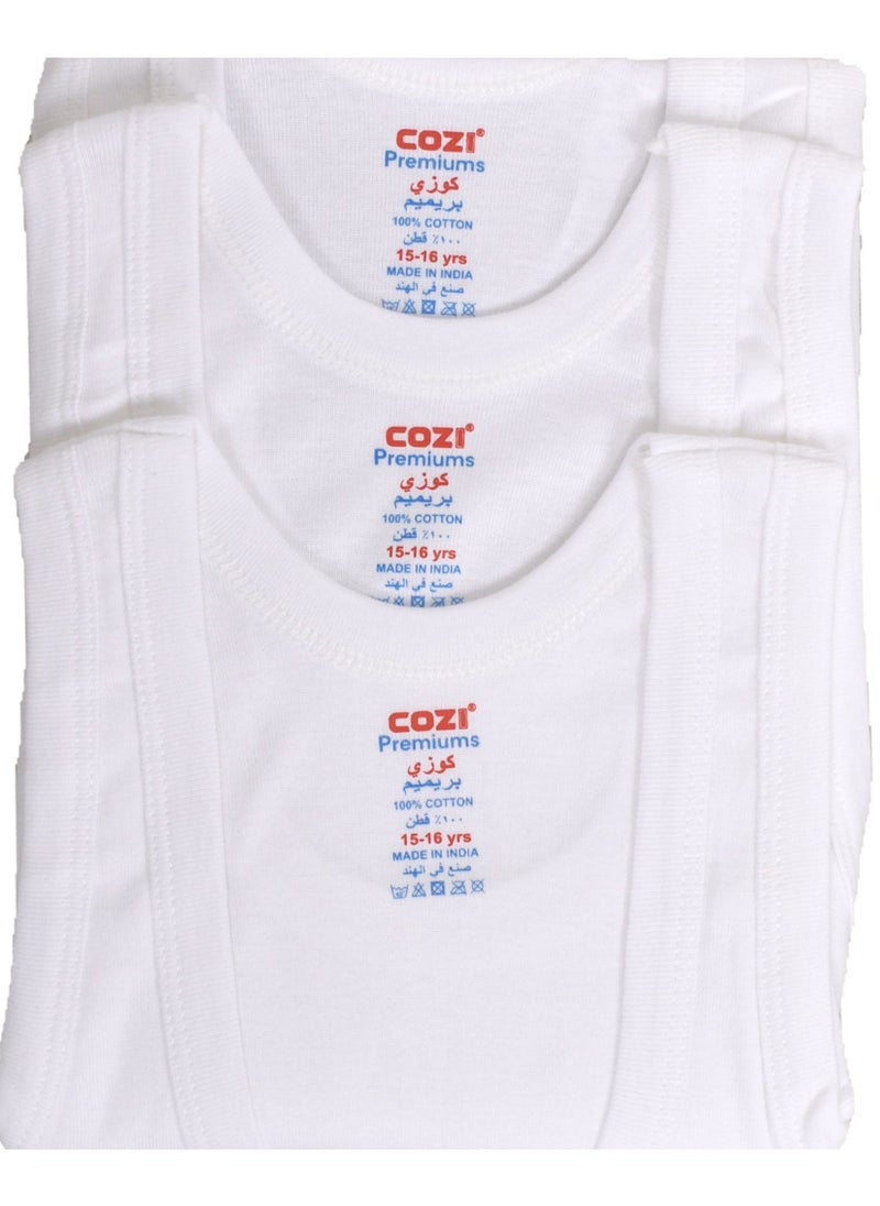 COZI - Kids Boys 3-pack Vest - Image 1