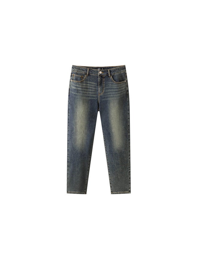Semir Senrou Denim | Men's Vintage Washed Straight Leg Jeans With Whisker Effect Winter Trousers 109725124102 - Image 3
