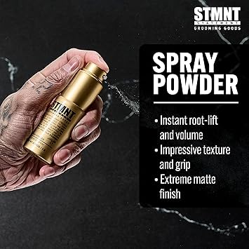 STMNT سبراي بودرة STMNT للعناية الشخصية 4 جرام لمسة نهائية غير لامعة إضافية مع قوام وثبات خفيف الوزن للغاية لشعر أكثر امتلاءً - Image 3