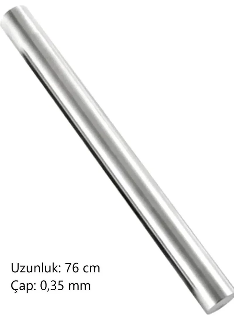 Hane216 Rolling Pin Aluminum Dough Rolling Pin Practical STAINLESS (76CM 1 Piece)