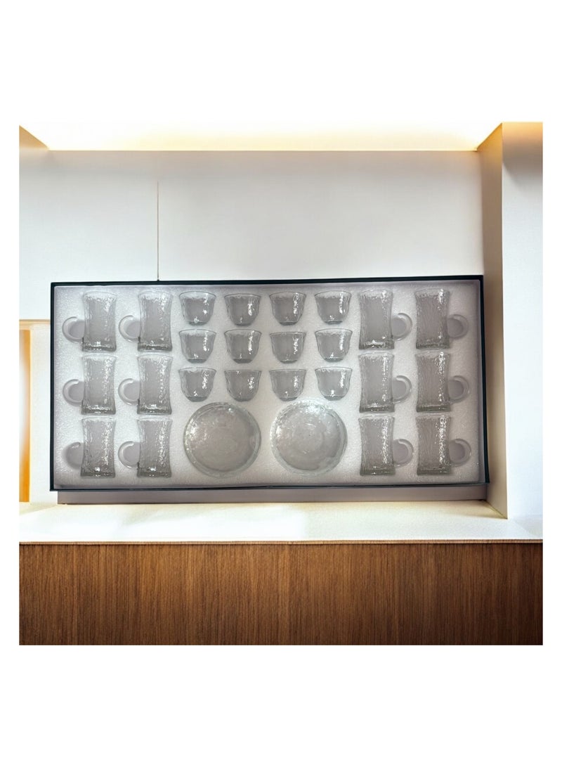 A set of cups of tea and cups of coffee with - Image 3