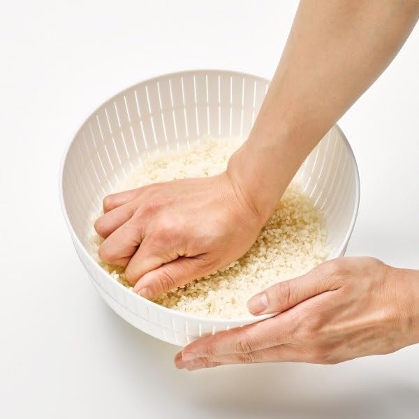 ATETO MultiFunctional Double Drainer Basket for Food Fruit Vegetable Rice Pulse Pasta Wash Drainer Bowl Strainer Noodles Pasta Rice Pulse Washing Bowl 1 Pcs - Image 2