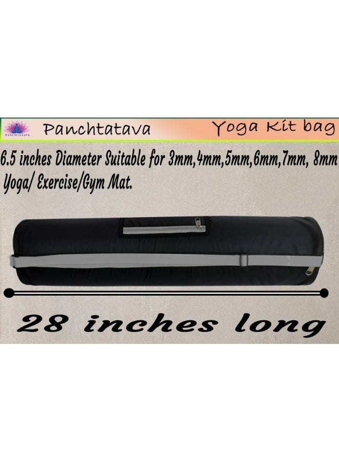 Panchtatava PANCHTATAVA Oynex Black Grey Yoga Mat Bag | Yoga Mat Cover for Men & Women ONLY Bag  (Sling Bag) - Image 4