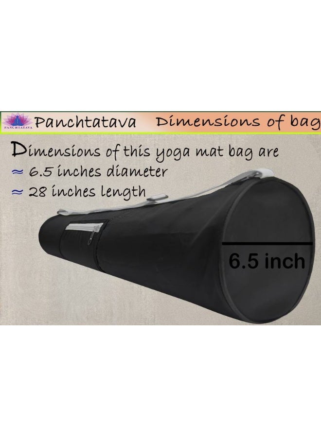 Panchtatava PANCHTATAVA Oynex Black Grey Yoga Mat Bag | Yoga Mat Cover for Men & Women ONLY Bag  (Sling Bag) - Image 2