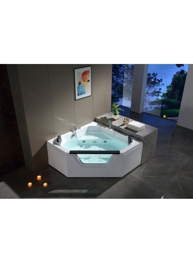 DANUBE HOME Milano King Plus Massage Bath Tub W/Digital Panel,Air Bubbble 1500*1500*700 (1 Pcs/Set) - Image 3