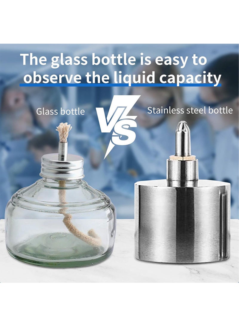 Generic 120ml Dental Lamp Glass - Lab Burner Portable Chemistry Heating Equipment for Dental Science Experiments Household and Camping Come with Metal Cap - Image 2