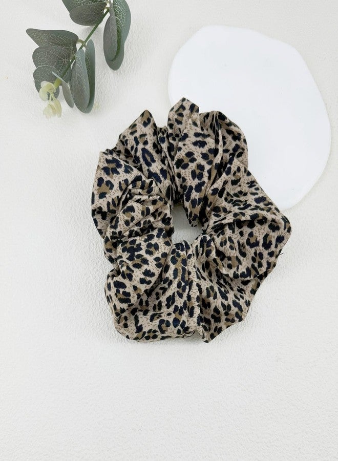 manipepe 4 Pack Jumbo Scrunchies for Women Leopard Oversized Scrunchies for Thick Hair Ties Accessories - Image 5