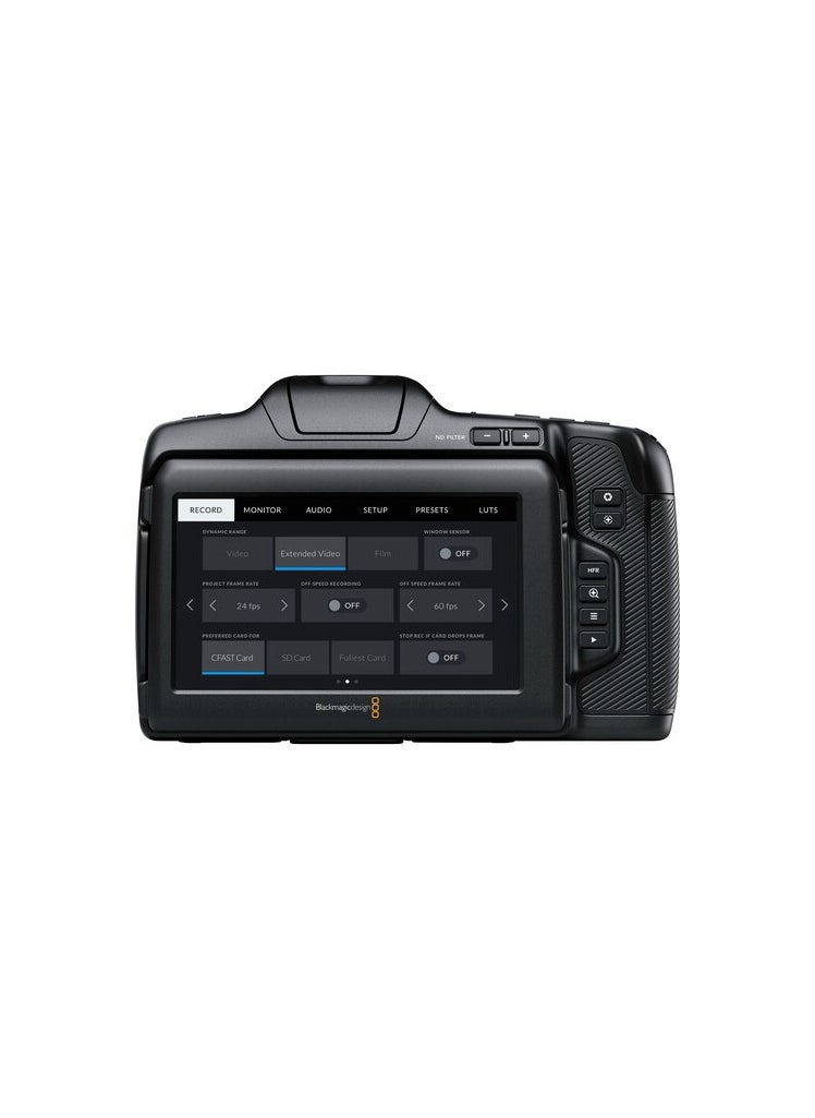 Blackmagic Design Blackmagic Pocket Cinema Camera 6K Pro – Professional Digital Film Camera with Super 35 Sensor, EF Mount, and Built-in ND Filters  - Image 4