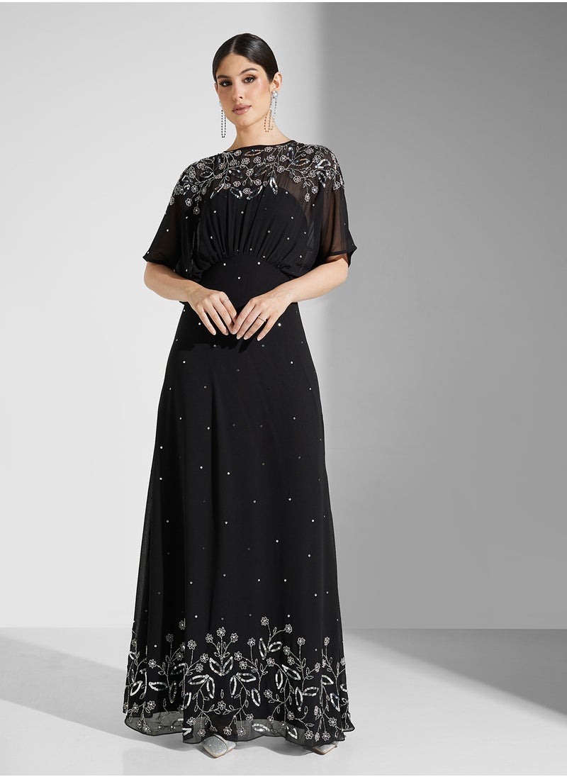 Frock and Frill Embellished Maxi Dress  - Image 4