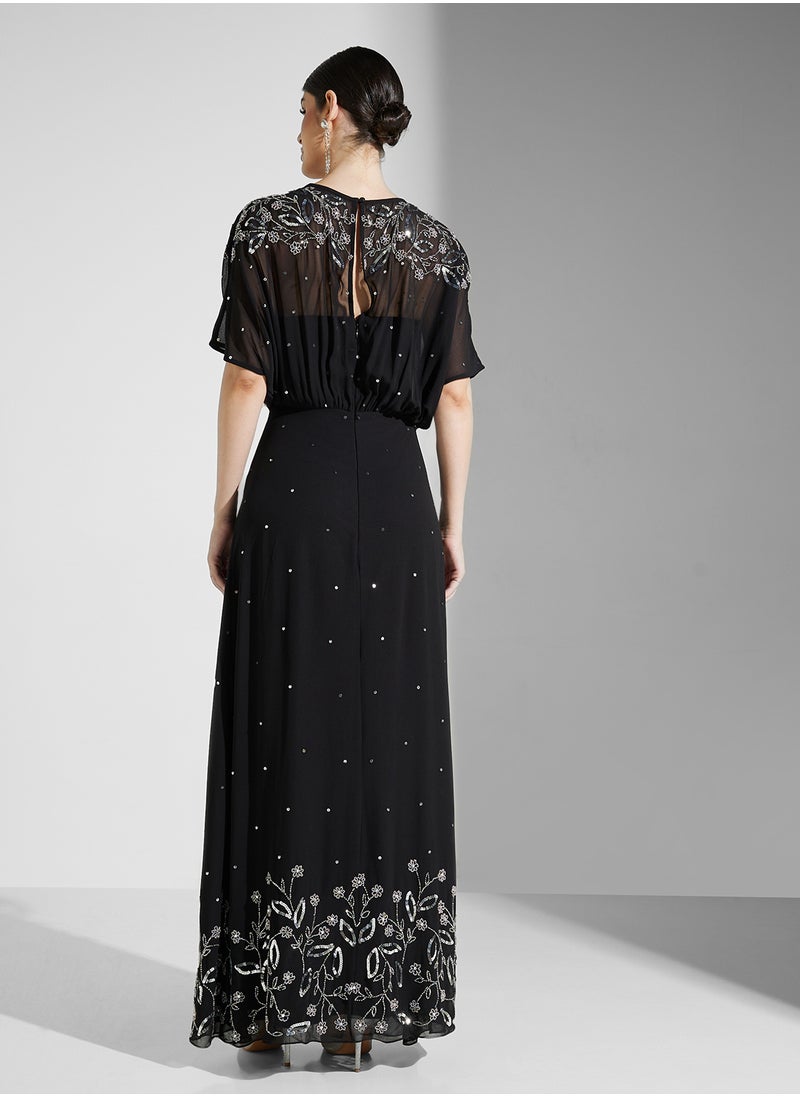 Frock and Frill Embellished Maxi Dress  - Image 2