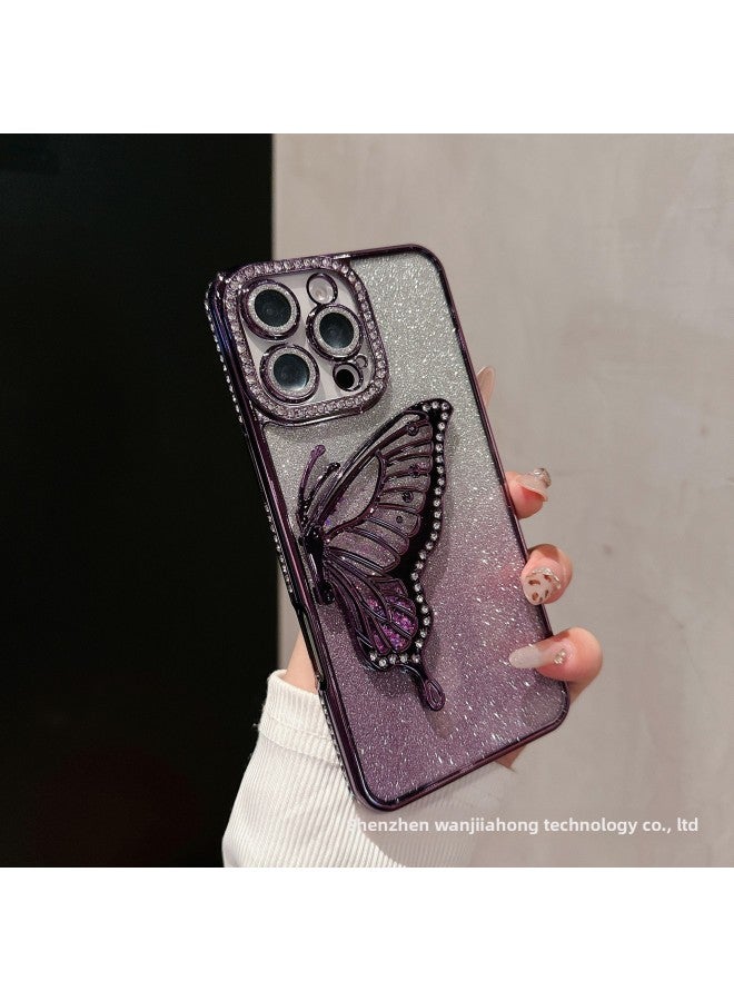 Diamond-encrusted Quicksand For Iphone Phone Case Rhinestone Glitter Gradient Premium Feeling Multiple Models Available