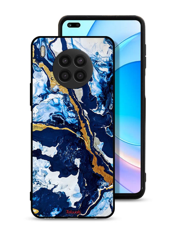Tolwak Huawei nova 8i Protective Case Cover Glitch Texture Art - Image 1