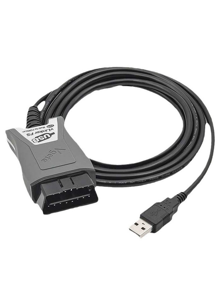 Vgate - Vgate vLinker FS OBD2 USB Adapter for FORS-can HS/MS-CAN Auto Switch (160cm) - Image 1