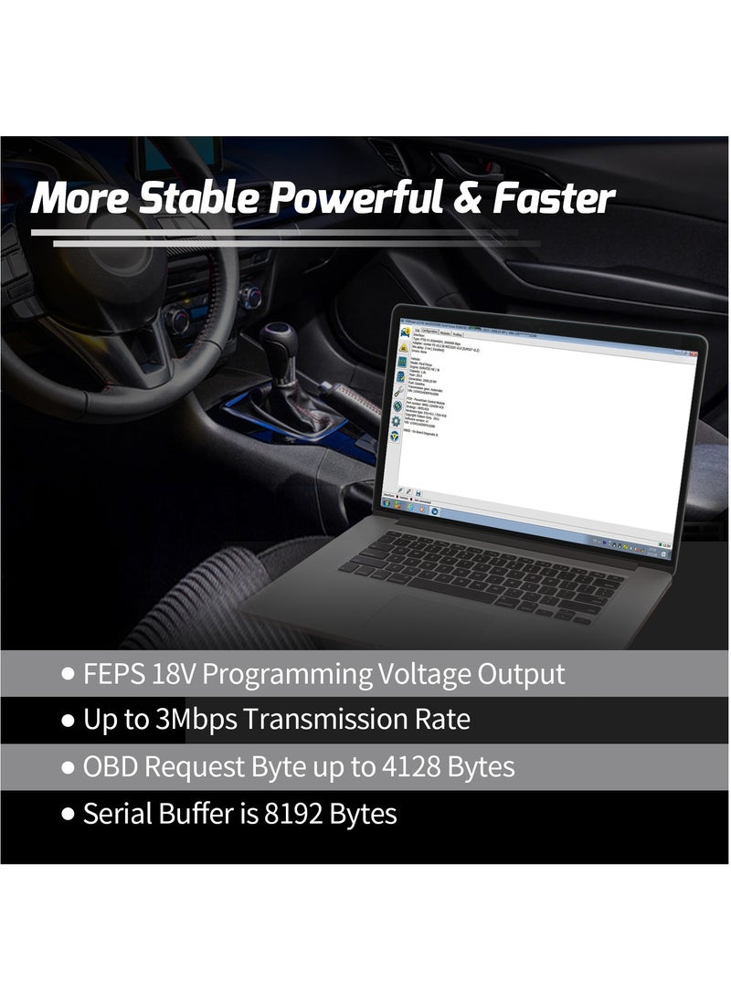 Vgate - Vgate vLinker FS OBD2 USB Adapter for FORS-can HS/MS-CAN Auto Switch (160cm) - Image 1