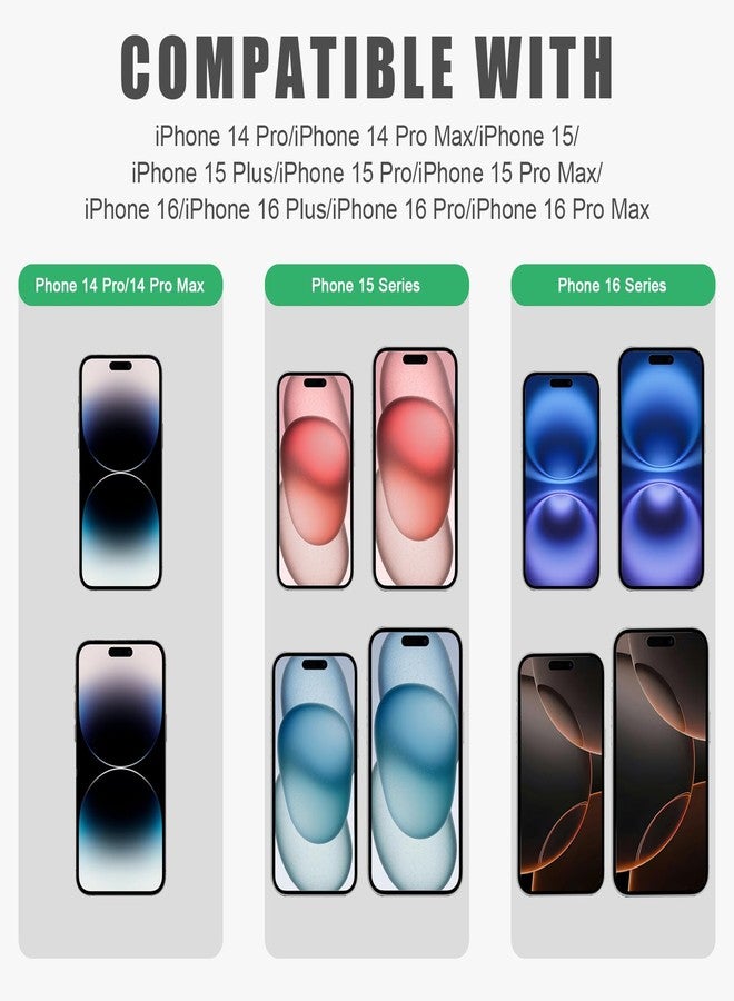 EYSOFT Front Camera Cover,Open/Close Face Recogition Cover Compatible for Phone 14Pro/14 Pro Max/15/15Plus/15Pro/15Pro Max/16/16Plus/16Pro/16Pro Max,Protect Privacy and Security,2 Pack-Black - Image 3