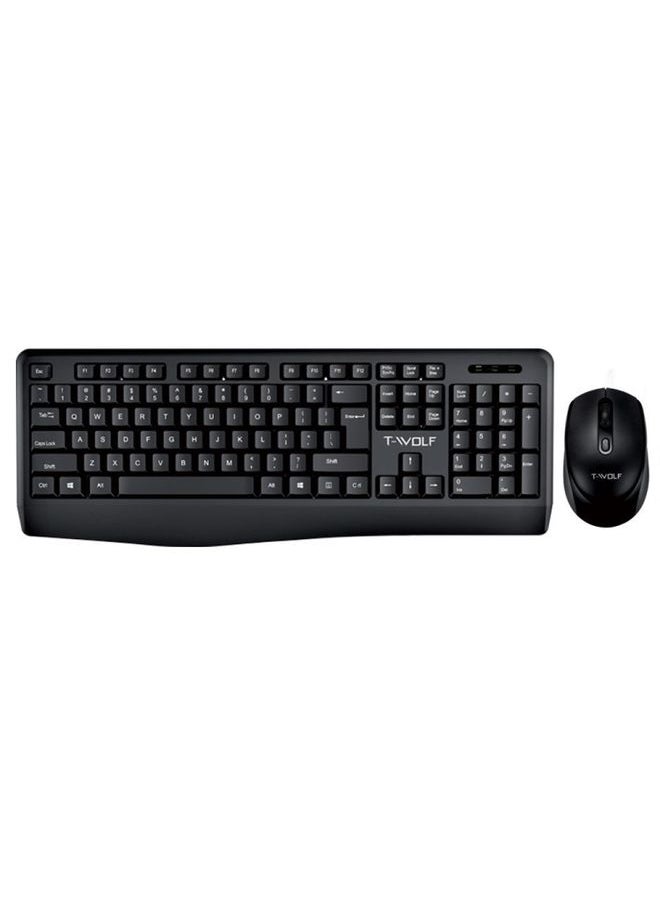 BURAQ - T-WOLF TF-100 2.4G Bluetooth Laptop Office Wireless Keyboard and Mouse Set(Set) - Image 1
