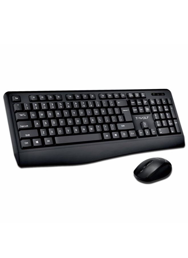 BURAQ - T-WOLF TF-100 2.4G Bluetooth Laptop Office Wireless Keyboard and Mouse Set(Set) - Image 1