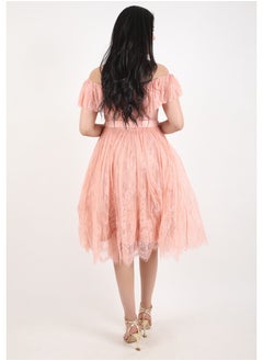 FULL JOY Elegant Midi Dress with a belt on the waist  - Image 5