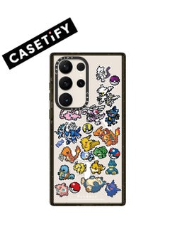 Multicolored Pokémon on cream