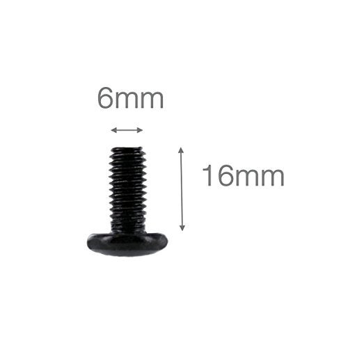 Lancher 60-Pack M6 x 16mm Screws and Cage Nuts for Server Rack Screws for Rack Shelf Cabinets Rack Mount 1U 2U 6U 12U Rack Screw cage nut - Black - Image 2
