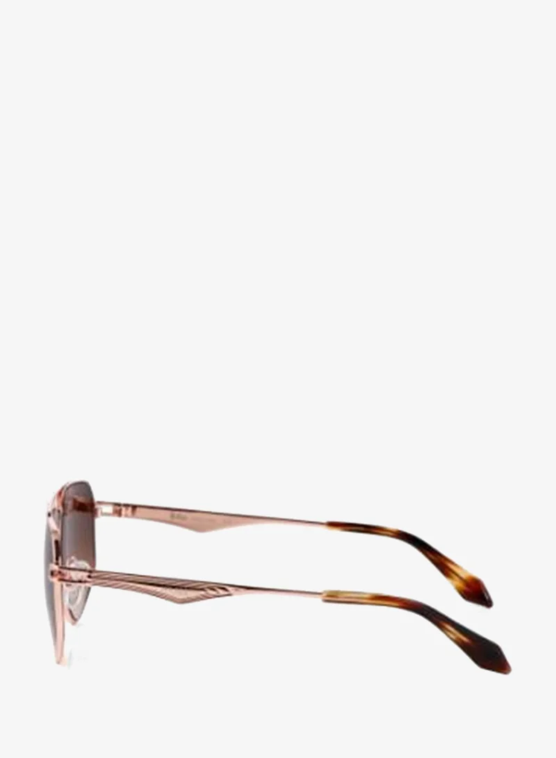 Lee Cooper  Polarized Sunglasses Rose Gold Frame Gradient  Brown Mirror Lens 60mm  - LCU10243C4  | Best Price UAE