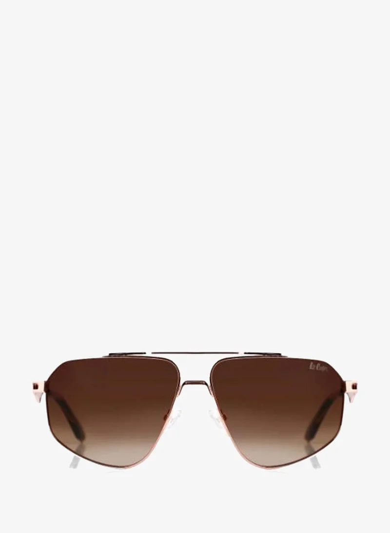 Lee Cooper  Polarized Sunglasses Rose Gold Frame Gradient  Brown Mirror Lens 60mm  - LCU10243C4  | Best Price UAE