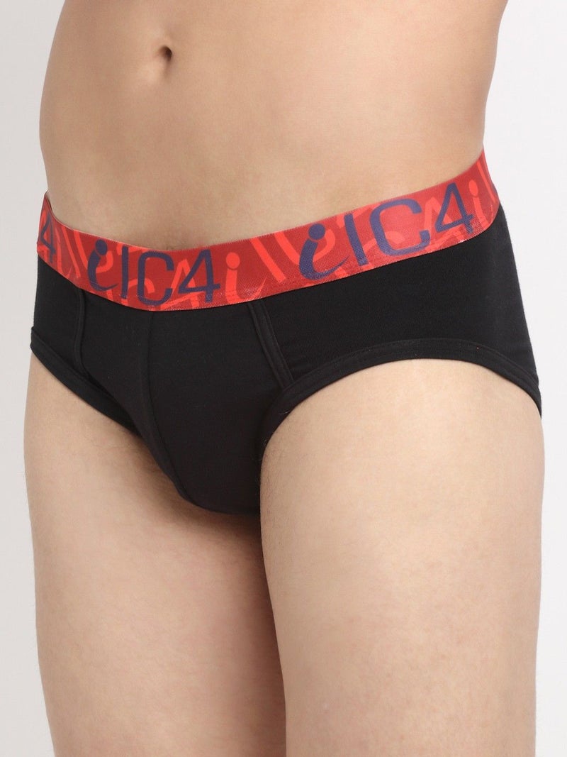 IC4 Store Men's Classic Black Briefs Pack of 2 - Image 2