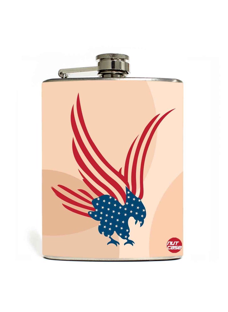 Nutcase Designer Hip Flask 9 Oz Nutcase with Free Funnel Along  - Image 1