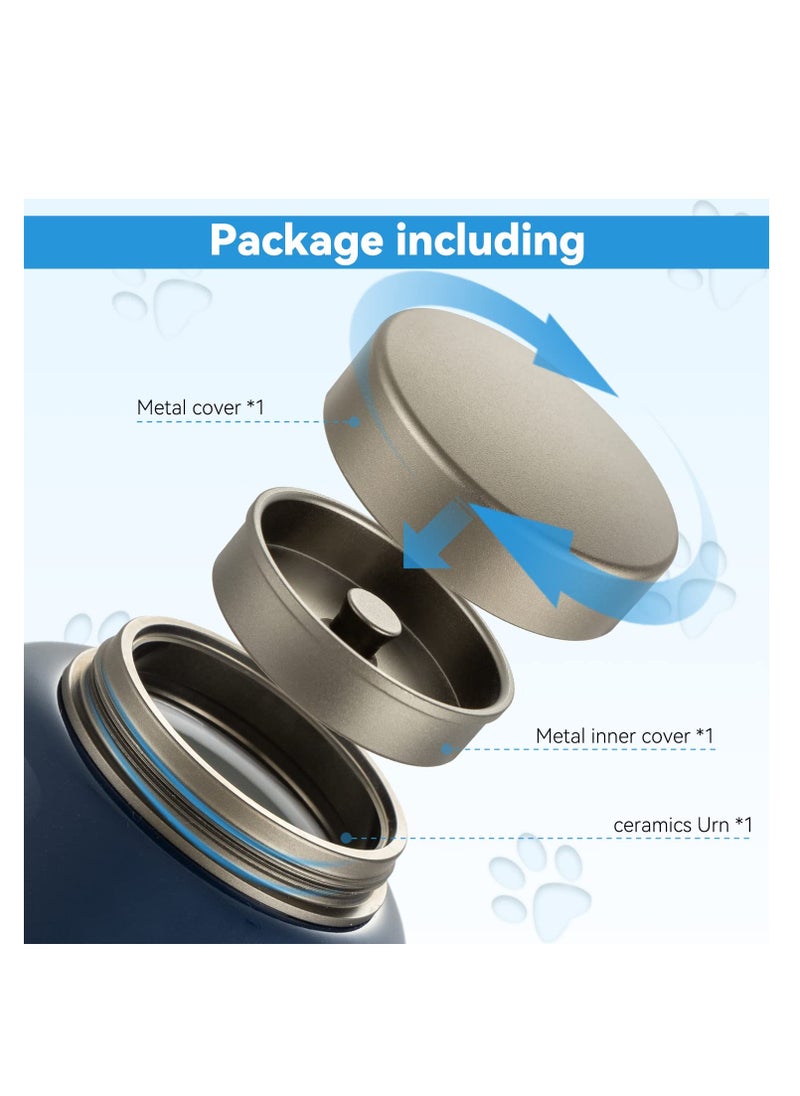 Urns for Human, Pet Urns for Cat Ashes, Memorial Pet Cremation Urns, Cat Urns for Ashes Animal Urns, for Ashe Pet Cremation Urn (Black Bamboo)