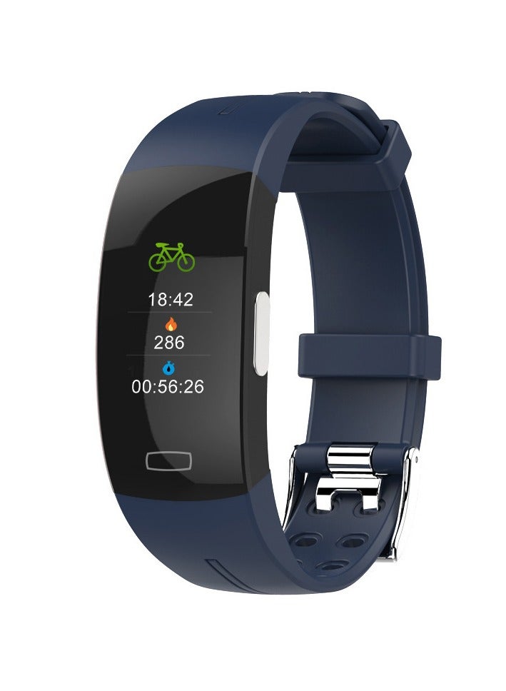 P3 Color Screen Smart Bracelet, IP67 Waterproof Fitness Tracker, Lightweight Multifunction Smart Watch With PPG ECG Sleep Monitor Calorie Counter, (1pc, Blue) - Image 1