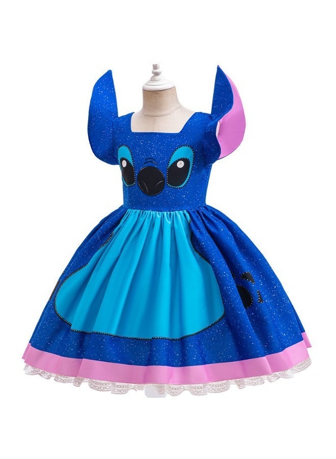 general Stitch dress cute children's cosplay cos costume performance tutu skirt holiday costume - Image 2