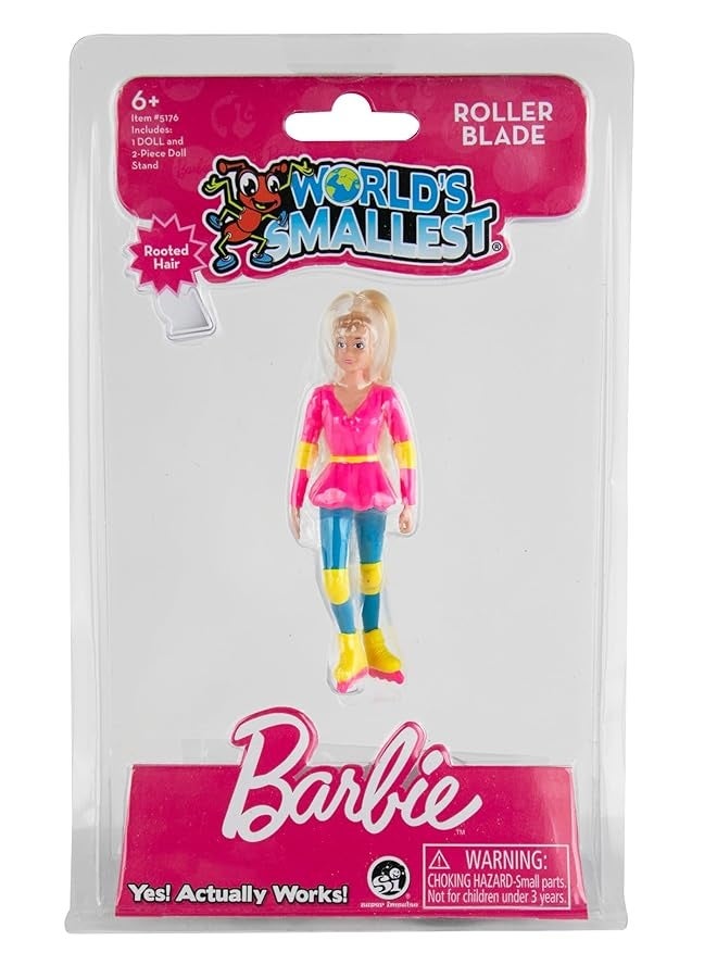 Worlds Smallest Barbie  350 inches Cowgirl Barbie  Rollerblade Barbie Each sold separately Styles selected at random - Image 5