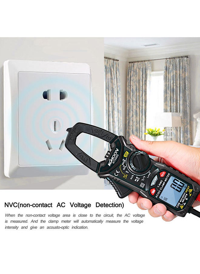 NIBEMINENT - AC/DC Digital Clamp Meter Black/Red 22.50X4.50X11.50cm - Image 1