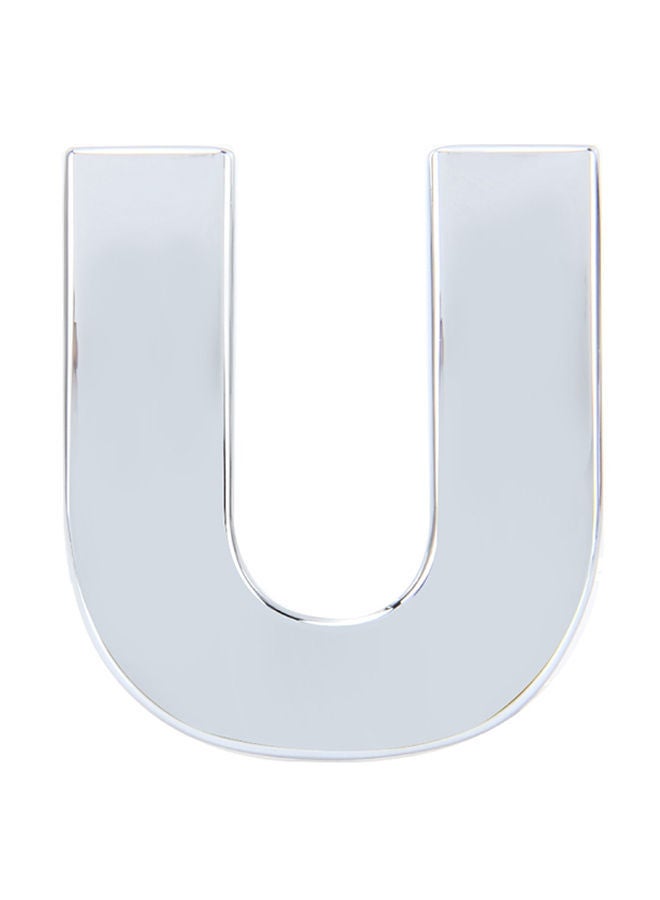 NIBEMINENT Car Badge Emblem 3D English Letter U Self-Adhesive Sticker Decal - Image 1