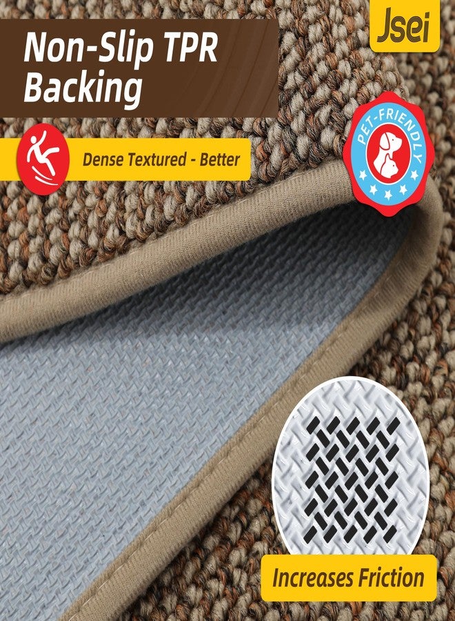 JSEI Dirt Trapper Door Mat 24"x36" Non-Slip Washable Entrance Mat, Dog Doormats, Absorbent & Fade-Resistant Floor Mats, Low Profile Welcome Mats for Entryway, Front Door, and Inside Entrance, Taupe - Image 5