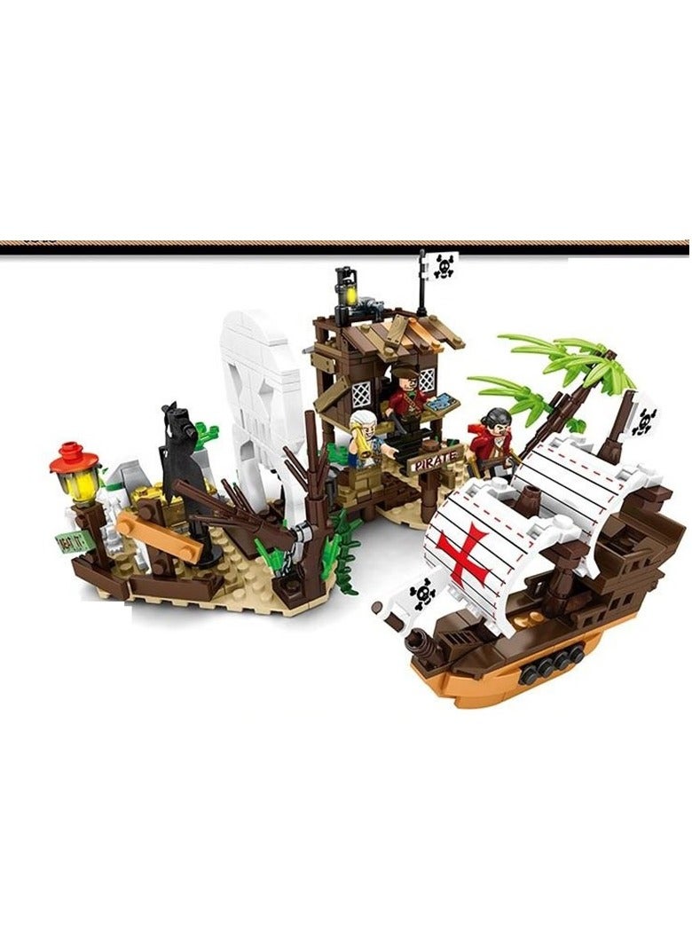 Sembo 1545 -Capture the island Pirate storm building blocks - 471 pcs - Image 2