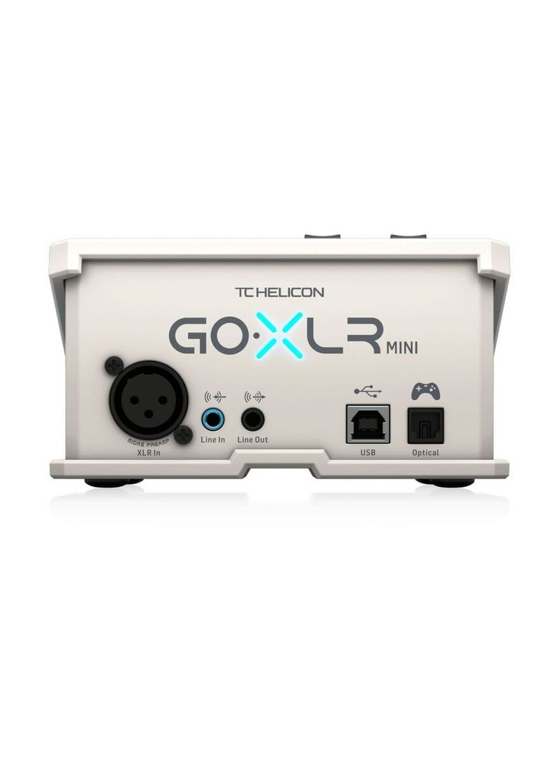تي سي هيليكون تي سي هيليكون – خلاط بث GO-XLR-Mini مع واجهة صوت وتسجيل – أبيض - Image 3