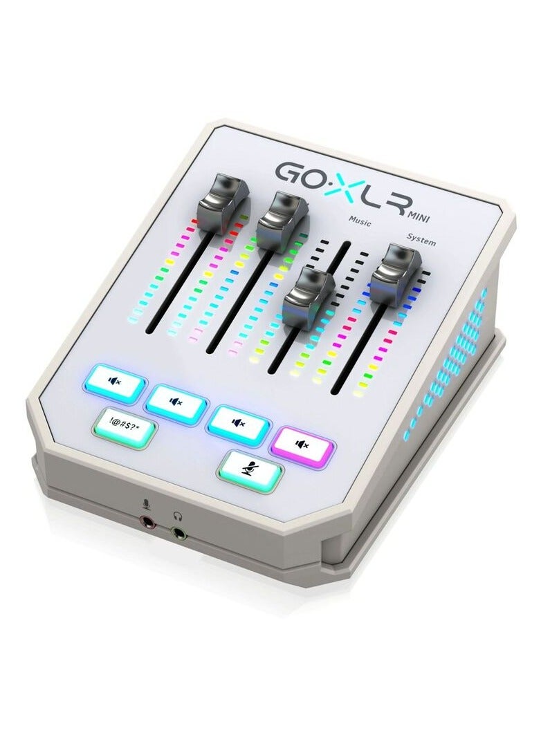 تي سي هيليكون تي سي هيليكون – خلاط بث GO-XLR-Mini مع واجهة صوت وتسجيل – أبيض - Image 2