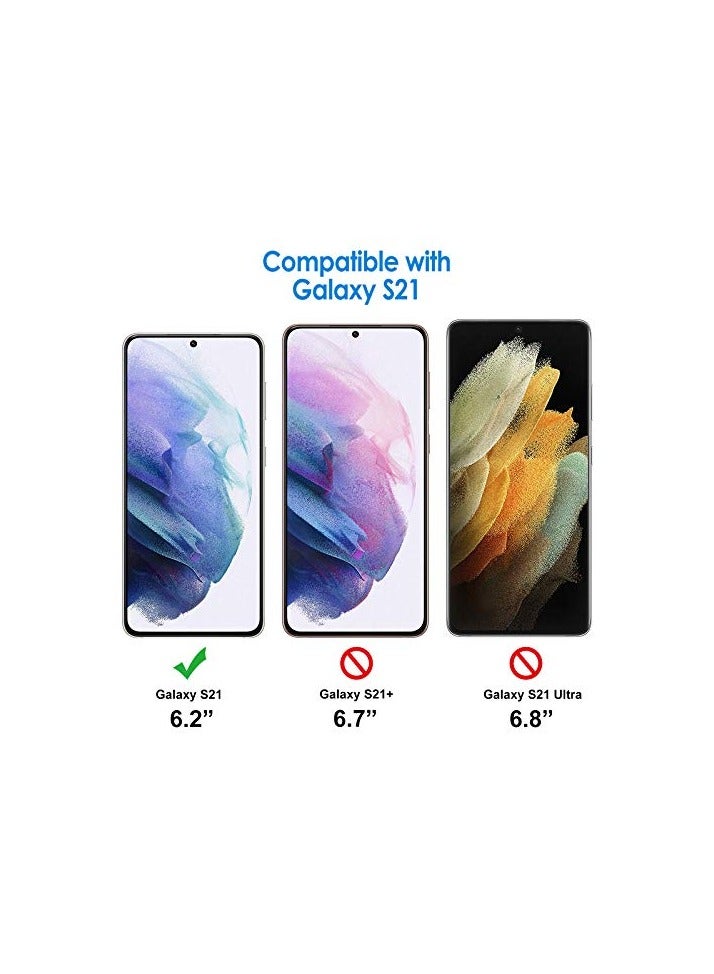 جي تيك واقي شاشة JETech لهاتف Samsung Galaxy S21 مقاس 6.2 بوصة، وضوح عالي الدقة، طبقة TPU مرنة، عبوتان - Image 5