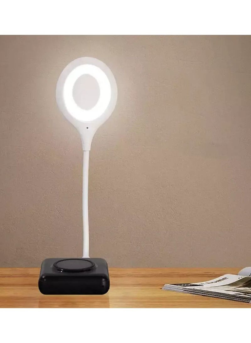 DIGI CORE USB Intelligent Voice Control Lamp, Voice Activated Lights Smart Voice Small Table Lamp, Voice Control Lamp, Small Night Light for Home Learning and Office, Portable Outdoor LED Night Light - Image 1