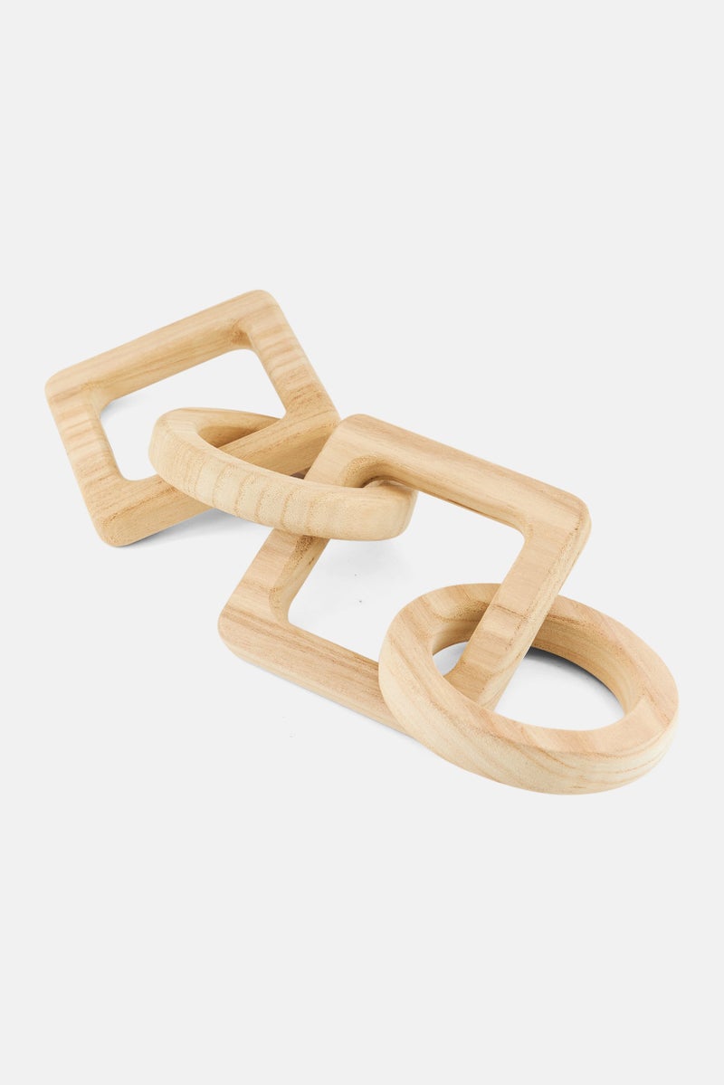 Muy Mucho Wooded Decorative Chain, Beige - Image 2