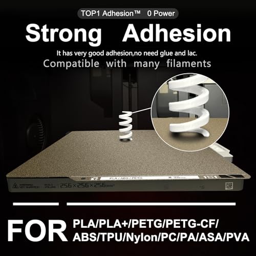 SAHVAIM Upgraded Thicker Textured PEI Plate 0.77mm with QR Code for Bambu Lab P1S/P2S/P1P/X1/X1C/A1/X2D 3D Printer, 257x257mm Dual-Textured Plate, Heated Bed Magnetic Flexible Spring Steel PEI Sheet Plate - Image 4