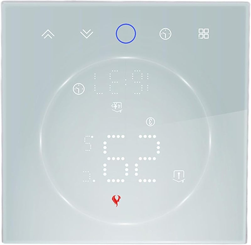 Programmable Wireless Thermostat For Home AC Boiler Wall Mounted White Color - Image 5