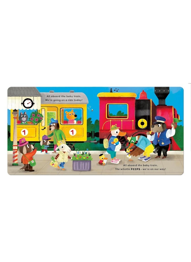 Baby on Board: Train: A Push, Pull, Slide Tab Book  - Image 2