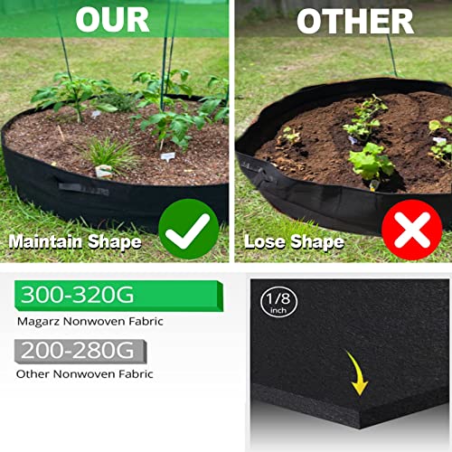 ZtohPyo 50 Gallon Plant Grow Bags, Large Fabric Raised Garden Bed with Handles, Durable Garden Beds Planters Aeration Gardening Container to Grow Vegetables for Outdoor Plants - Image 3