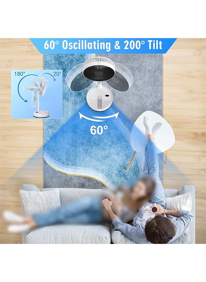 Cady One Adjustable, rechargeable battery-operated portable table fan  - Image 5