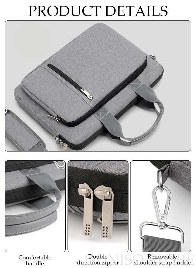 DUNISO 15.6 Inch Laptop Bag with Multi Compartment Lightweight Laptop Hand Bag Crossbody Bag Travel Business Briefcase Water-Resistant Dust-proof Shoulder Messenger Bag for Men and Women Work Office  - Image 2