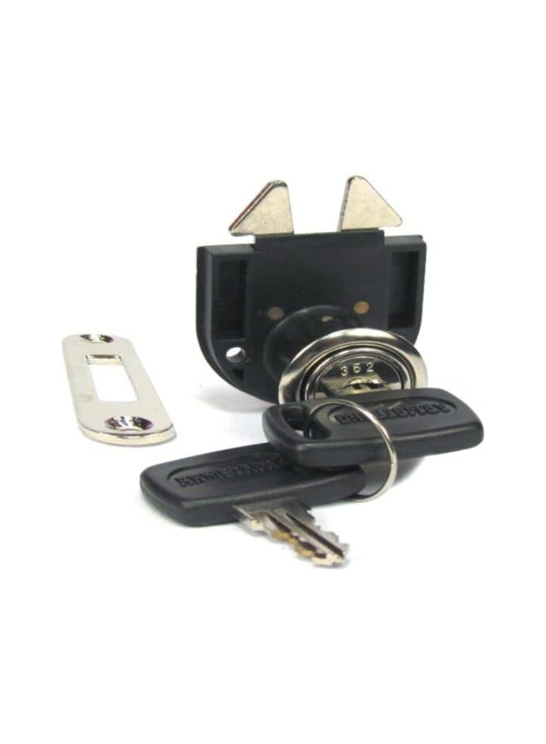 KNP KNP Sliding Lock For Rolling Shutter Drawer Locks Chrome-Finish Zinc Alloy Replacement Cabinet Secure Locks Drawers Locks for Door Mailbox Drawers etc 1 Pcs 