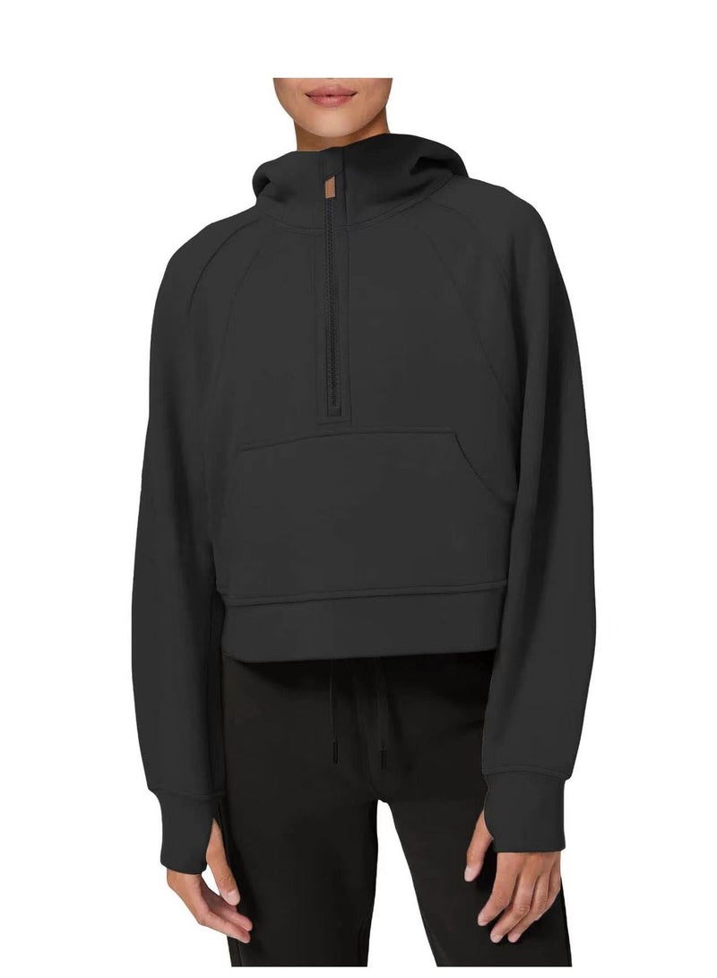 Loquat The New Hooded Pullover Zippered Sports Hoodie - Image 1