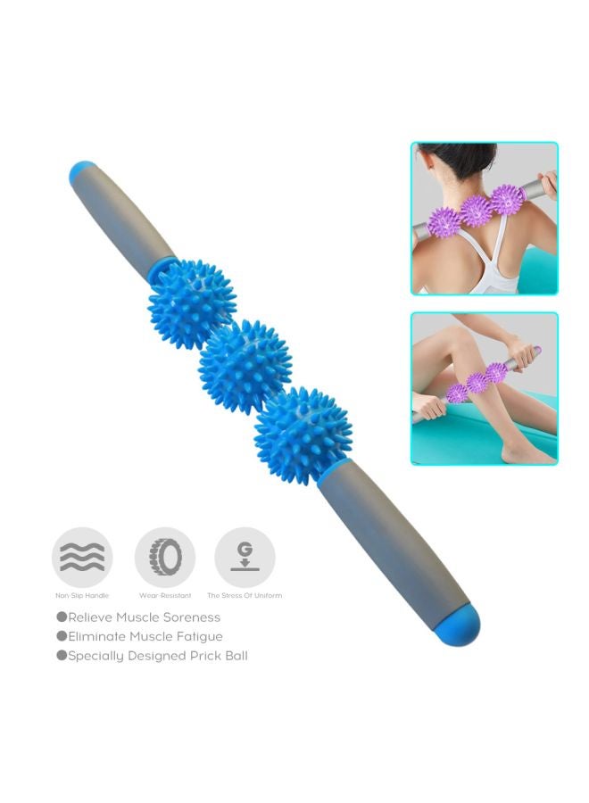 إسكدنيا عصا تدليك كرة الوخز مصنوعة من بلاستيك بي في سي 44x7x7سم - Image 3